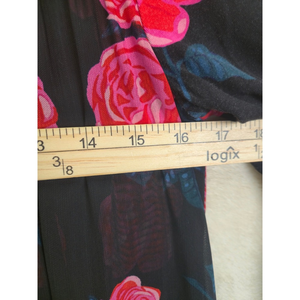 Matilda Jane Floral Tunic Women Top Medium Babydoll Flowy Romantic Roses Y2K 90s - Picture 5 of 9